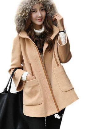 高品质复古英伦风毛呢外套女 (英伦雅痞风格毛呢中长外套)