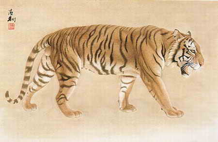 工笔虎技法,工笔虎教学