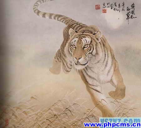 工笔虎技法,工笔虎教学