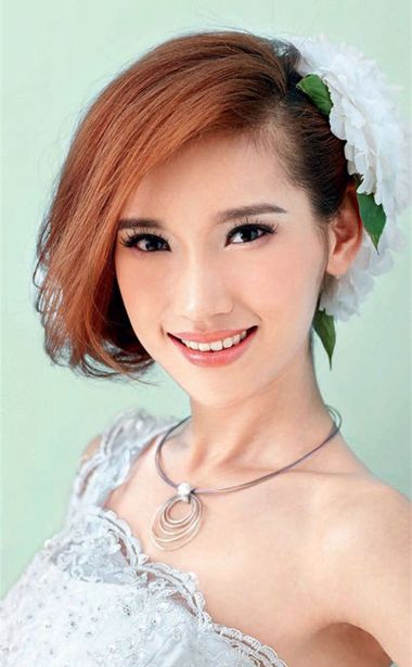 好看的新娘的短发发型,3-6岁女童洋气短发发型韩式