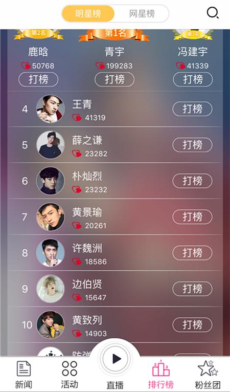 星榜第一青宇粉丝见证直升机应援活动