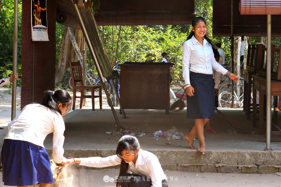 柬埔寨吴哥窟写真,柬埔寨暹粒吴哥高中