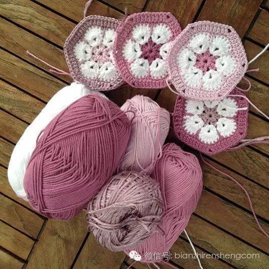 钩针拼花教程,拼花钩针图解