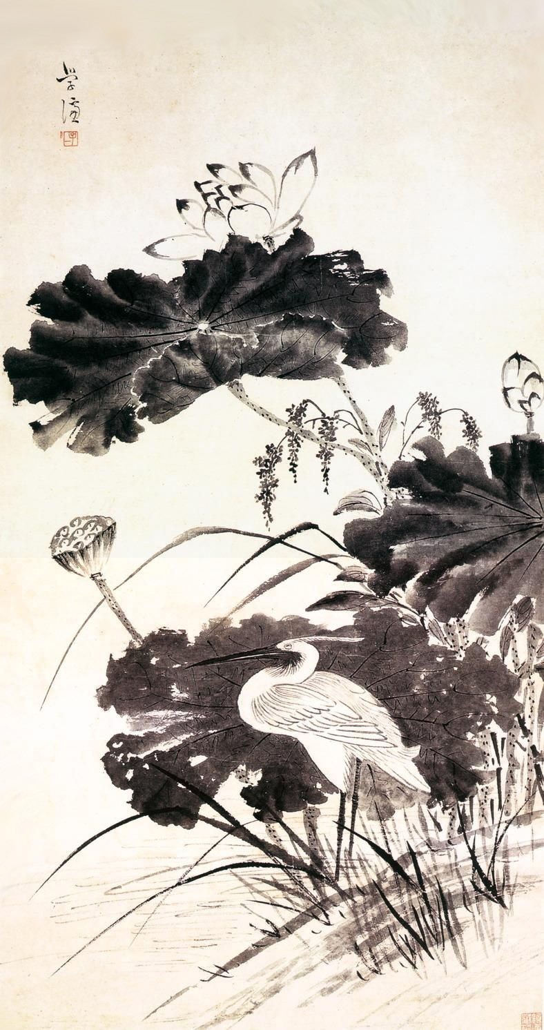 名家国画黄永玉先生的荷花,历代国画荷花作品图片及价格