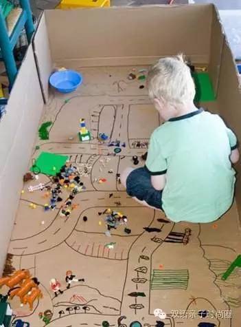 纸板益智类亲子游戏室内幼儿园,亲子纸箱游戏
