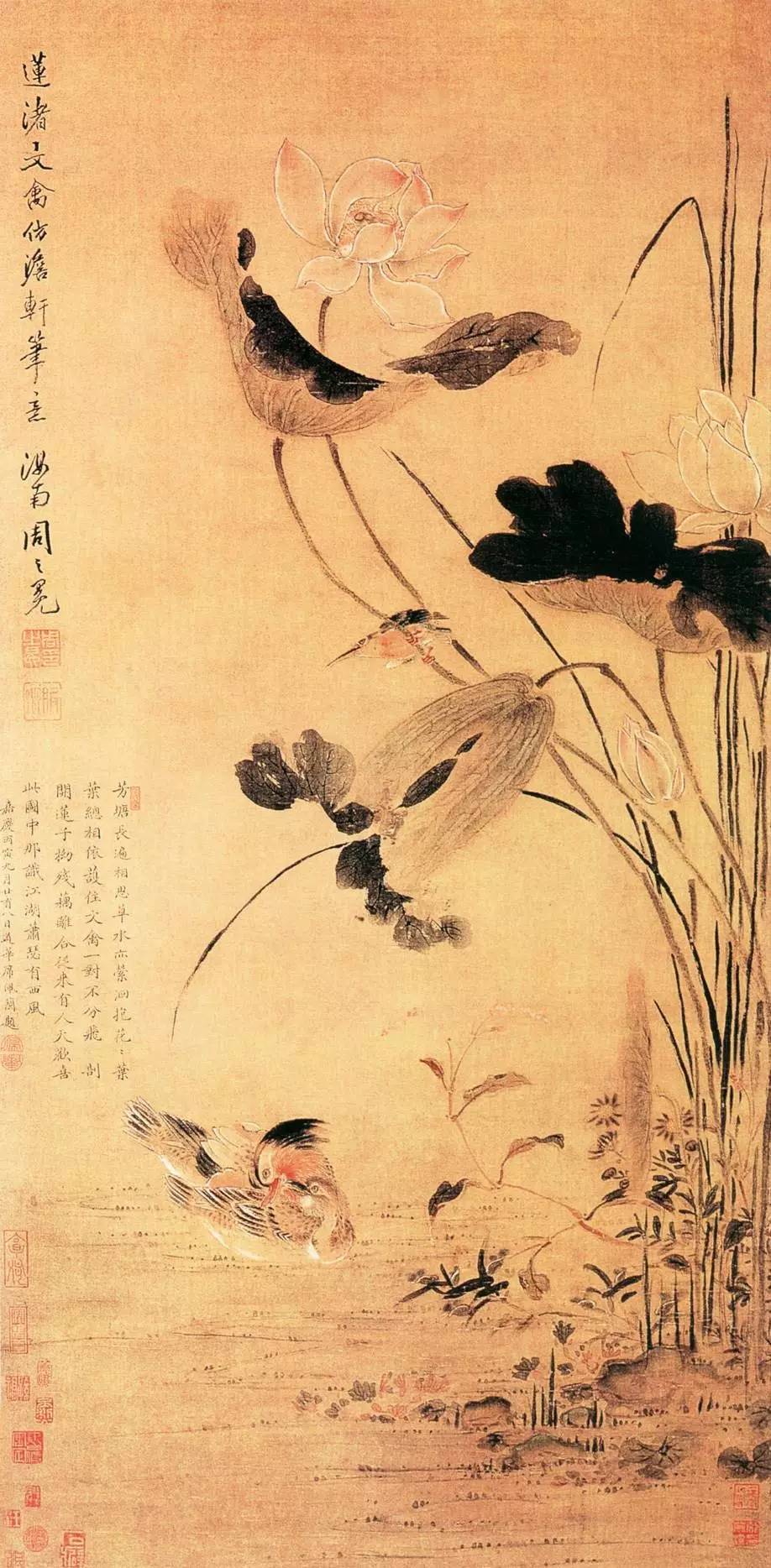 名家国画黄永玉先生的荷花,历代国画荷花作品图片及价格