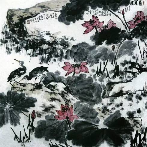 名家国画黄永玉先生的荷花,历代国画荷花作品图片及价格