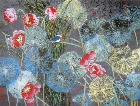 名家国画黄永玉先生的荷花,历代国画荷花作品图片及价格