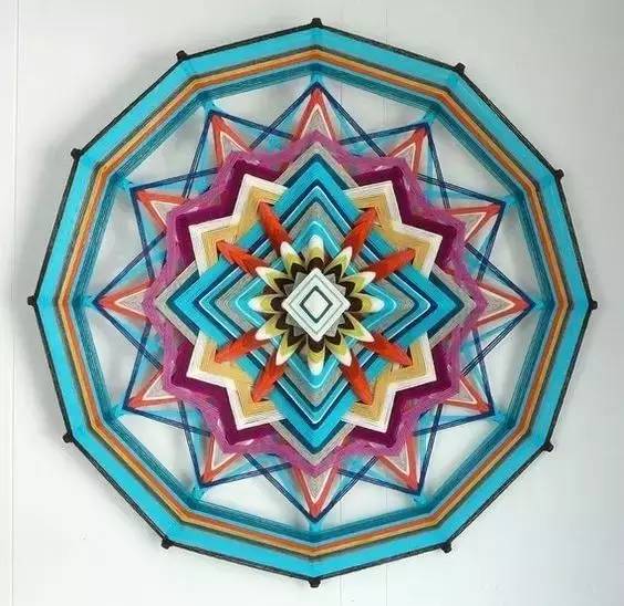 用毛线和竹棍编十字架,木棍编织方法图解