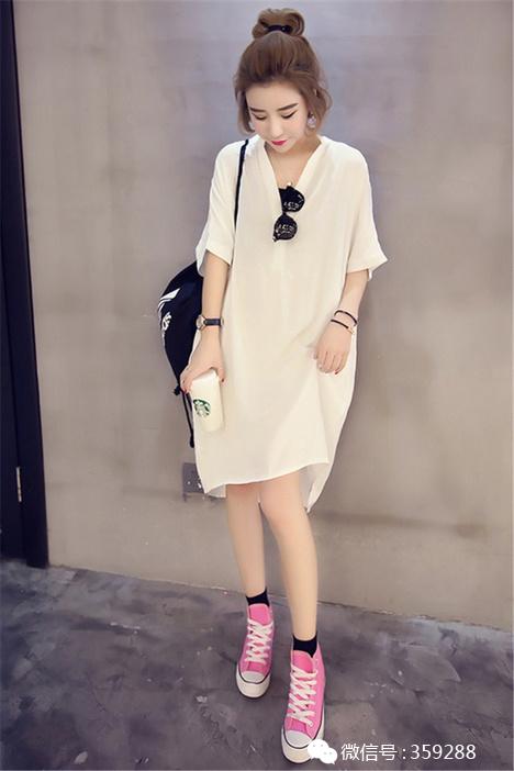 女童宽松时尚上衣,妈妈无袖减龄上衣宽松时尚版