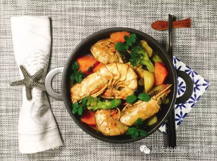 咖喱阿根廷红虾教程,咖喱阿根廷红虾做法