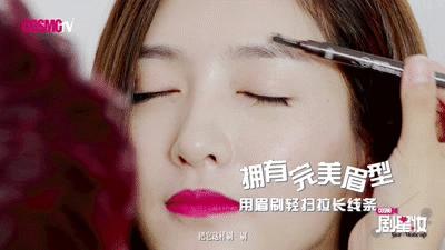 见过江疏影本人,化妆前后的江疏影