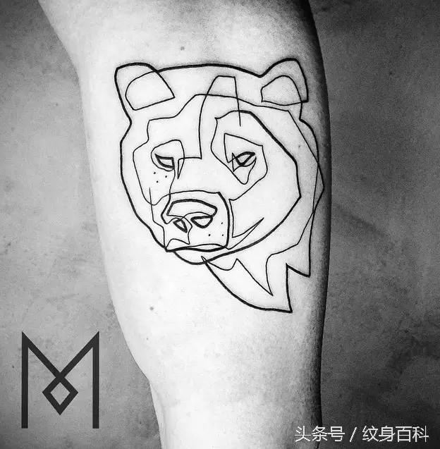 简单的纹身线条教程,简单线条纹身