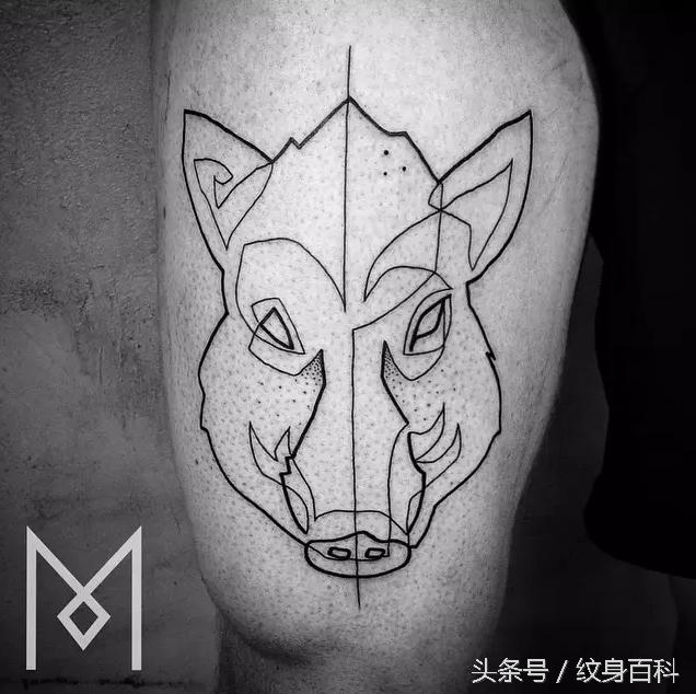简单的纹身线条教程,简单线条纹身