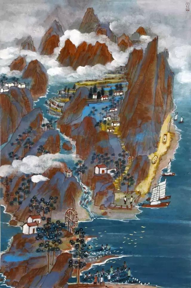 国画山水风景欣赏大全,中国最美山水风景国画