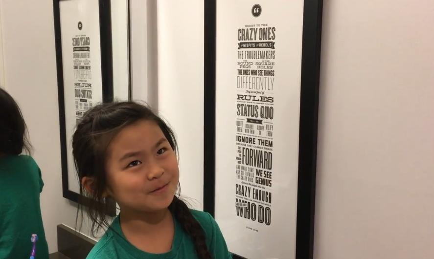 心都融化了5岁可爱小天使背诵乔布斯名言