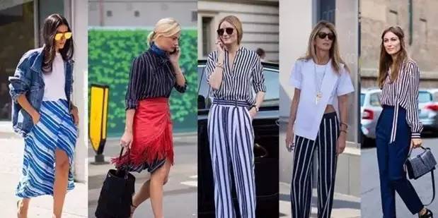 条纹单品怎么穿才好看,条纹时髦上衣怎么搭配好看