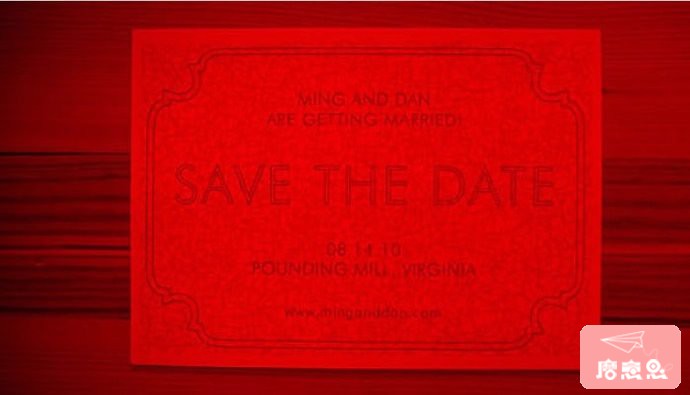 欧洲复古婚礼请柬,复古港风婚礼电子请柬