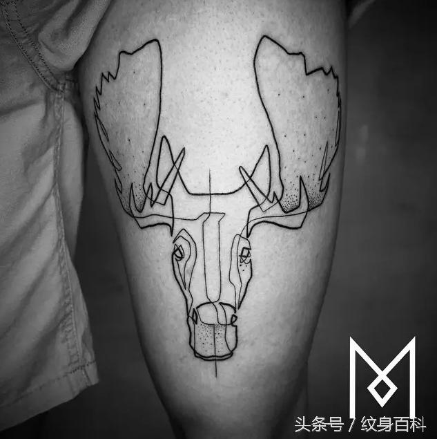 简单的纹身线条教程,简单线条纹身