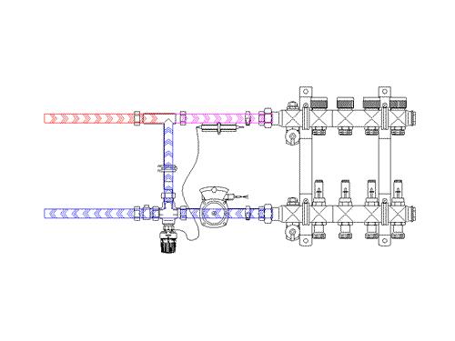地暖分集水器弹起,地暖温控分集水器