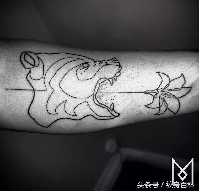 简单的纹身线条教程,简单线条纹身