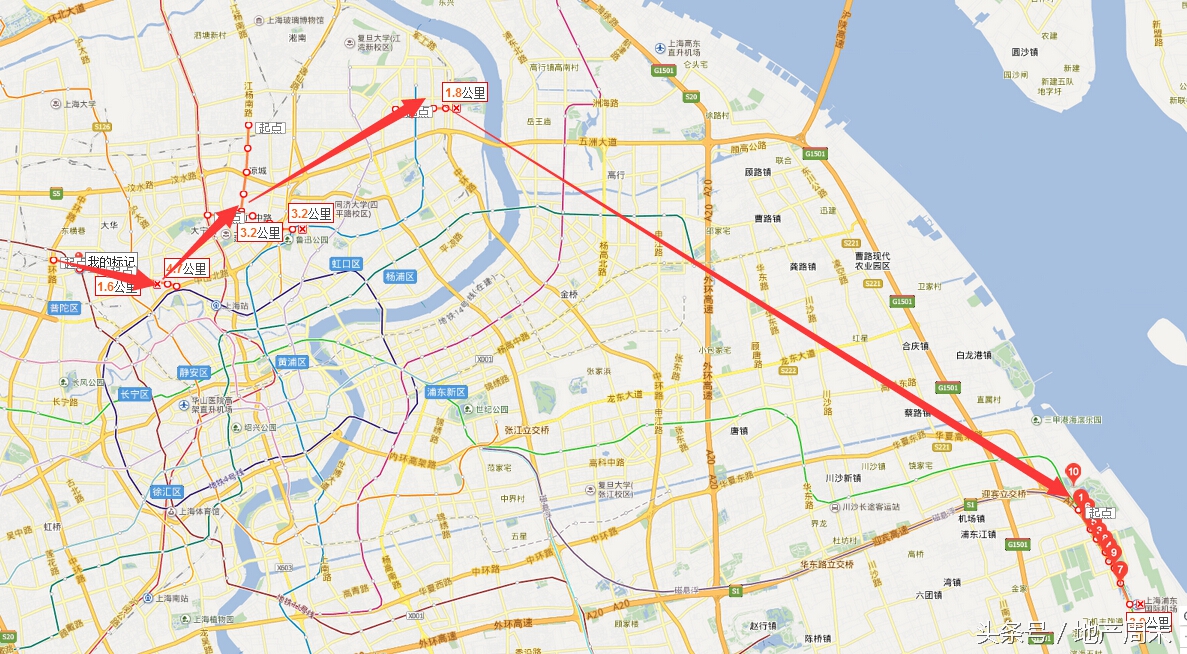 上海新增地铁线路图,上海地铁环线