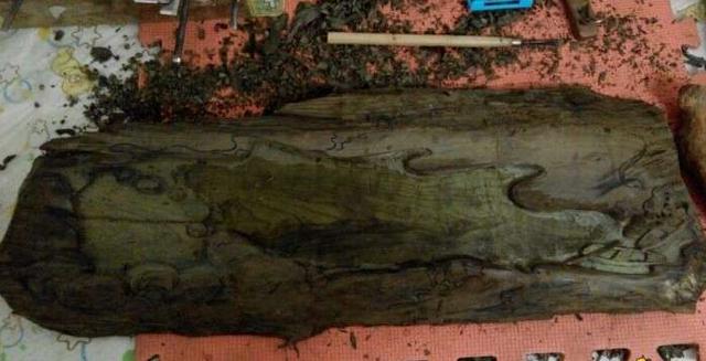 自制阴沉金丝楠小茶盘,阴沉木做茶盘全过程视频