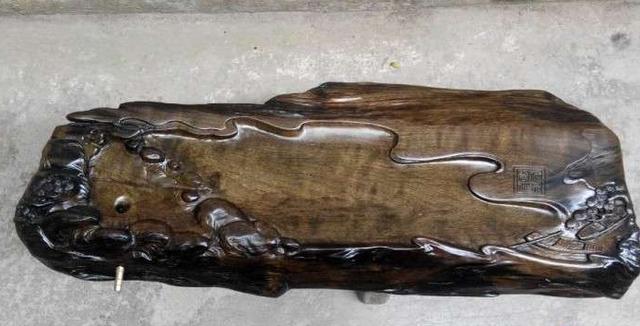 自制阴沉金丝楠小茶盘,阴沉木做茶盘全过程视频