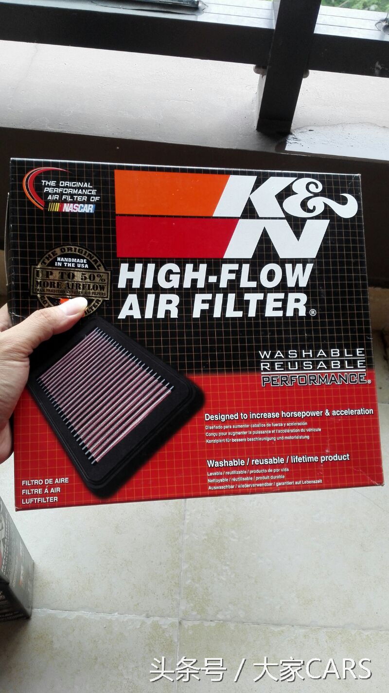 kn风格过滤效果,kn高流量空气滤芯清洗教学