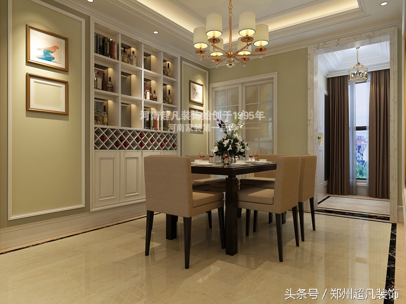 郑州天地湾别墅样板间,郑州雅致空间美式