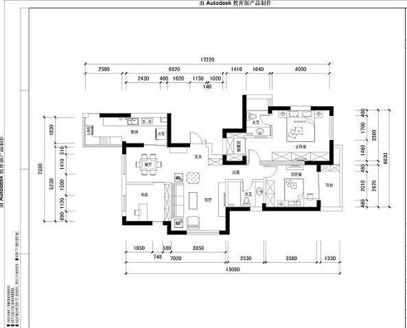 135方蓝金岁月+美式情怀，用心打造美家