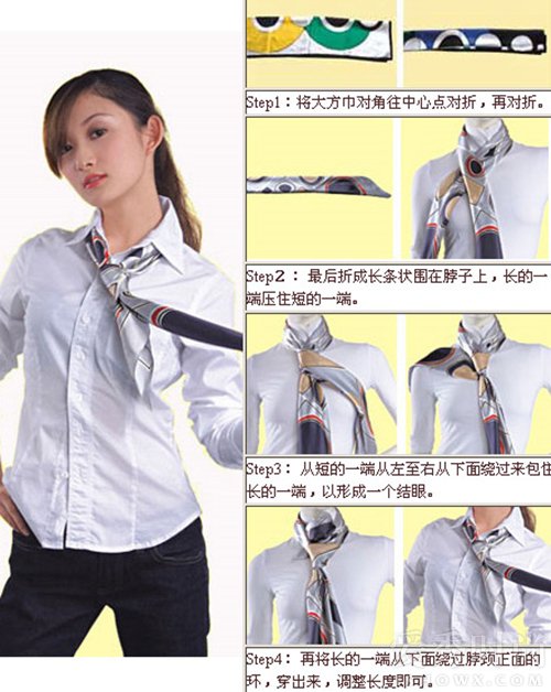 大丝巾丝巾扣的系法大全,三角丝巾的系法图解视频