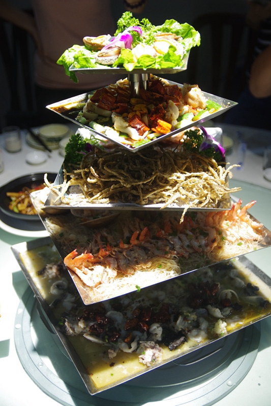 多变揽鲜又出新招:海鲜火锅霸王锅后这次出个五层塔!