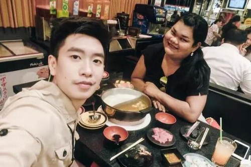 泰国的一个好丑的男网红,泰国一个很胖的网红