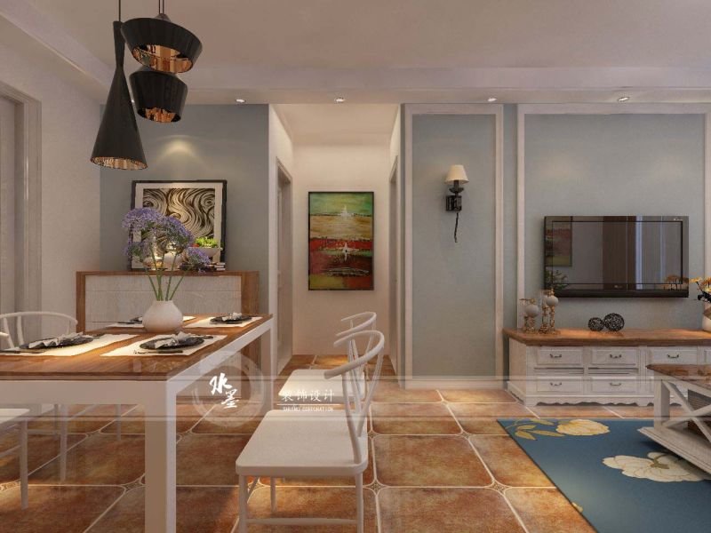 芜湖荷塘月色89㎡简美风格装修案例