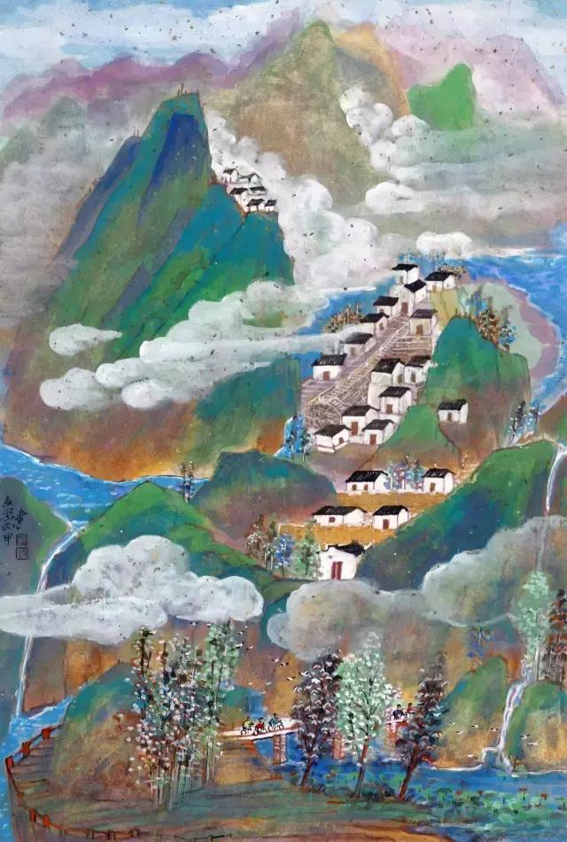国画山水风景欣赏大全,中国最美山水风景国画