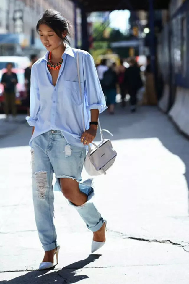 搭配|论破洞牛仔裤正确的打开方式