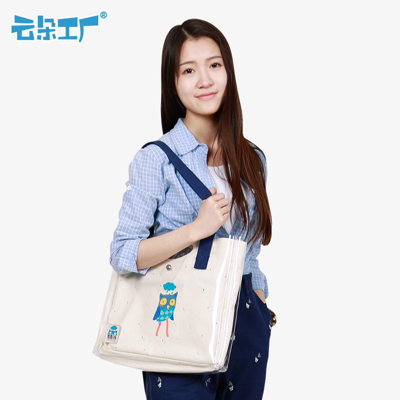 有哪些大牌又实用的帆布包,ins恶搞文艺透明帆布包