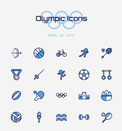 奥运会24个项目图标下载,夏季奥运会运动项目卡通图片