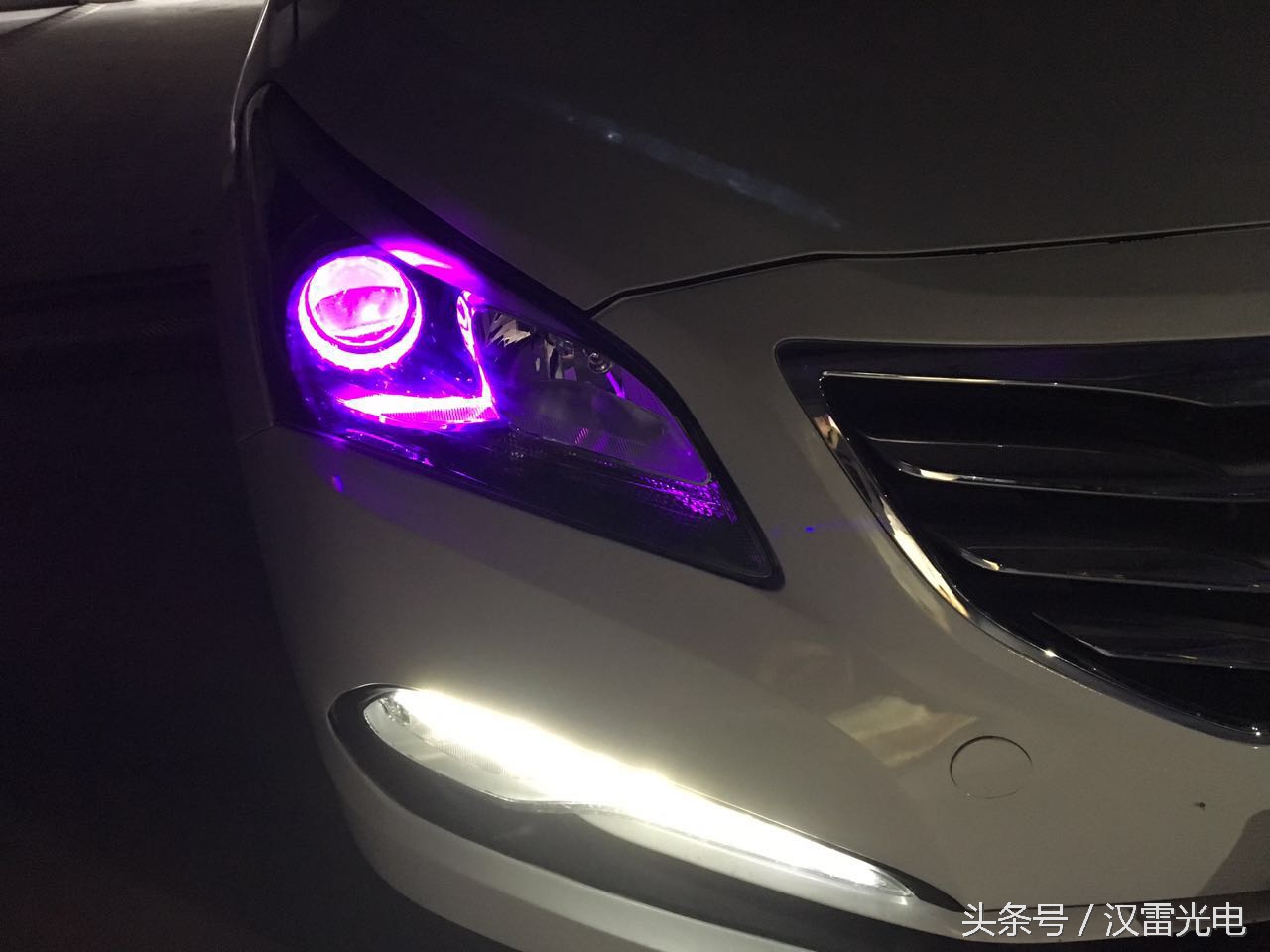 汉雷雷神氙气灯测评,现代名图改氙气灯多少钱