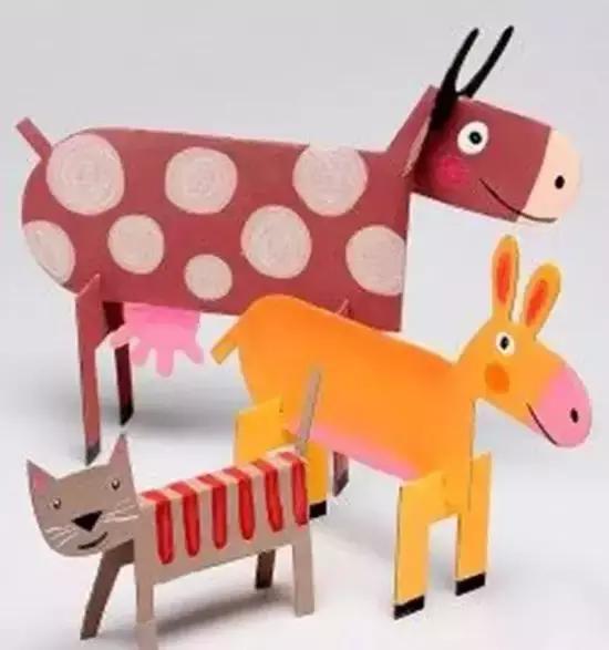 废旧纸箱手工制作玩具收纳架,废旧纸箱手工益智玩具