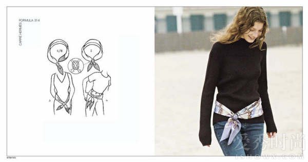 大丝巾丝巾扣的系法大全,三角丝巾的系法图解视频