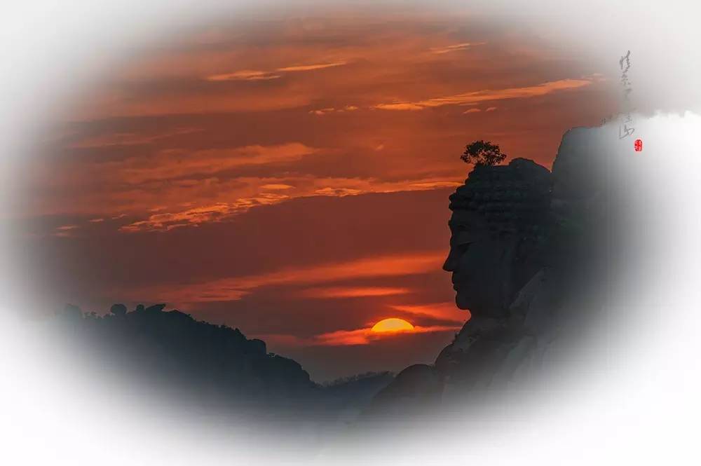 五莲松月湖风景图,美图欣赏旭日东升