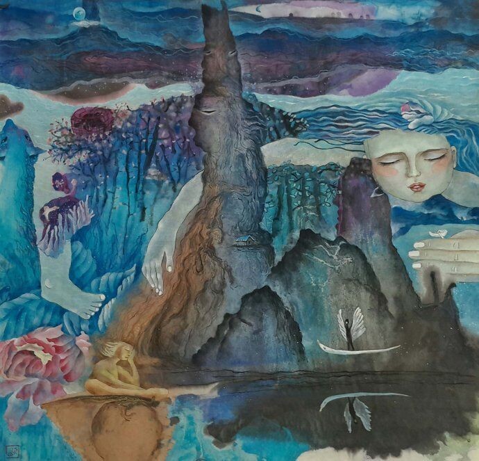 画家圈美文：胡耀兮——《雨淋淋》