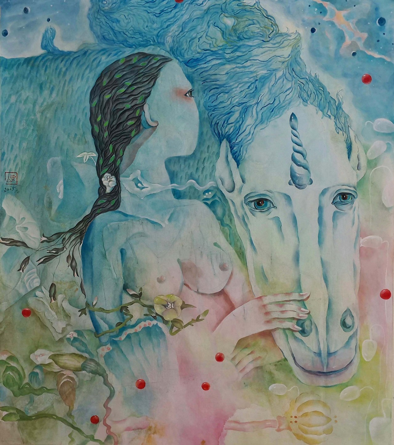 画家圈美文：胡耀兮——《雨淋淋》