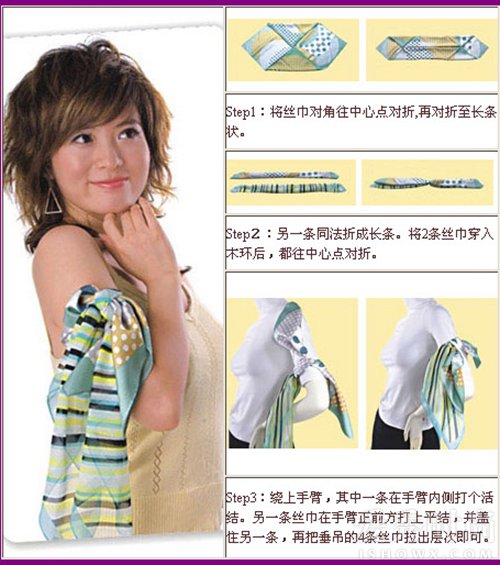 大丝巾丝巾扣的系法大全,三角丝巾的系法图解视频
