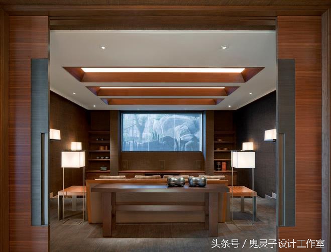 家里的娱乐室装修效果图,轻奢风格视听室装修效果图