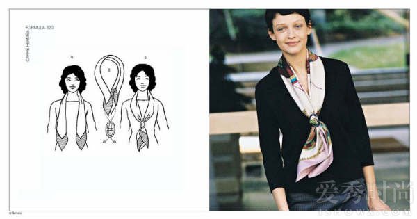 大丝巾丝巾扣的系法大全,三角丝巾的系法图解视频