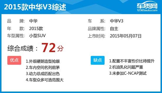 2016款中华v3测评视频,2015中华v3二手车