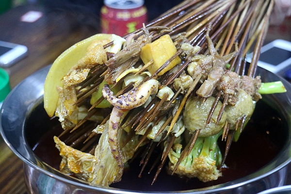 成都瓜串串老火锅,冷锅串串探店成都